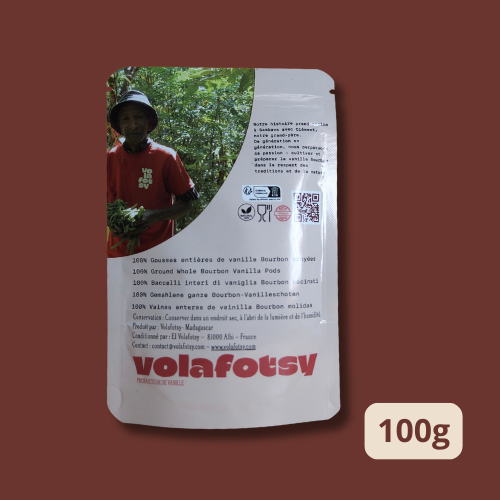 Vanille Bourbon en Poudre – 100g Authentique de Madagascar