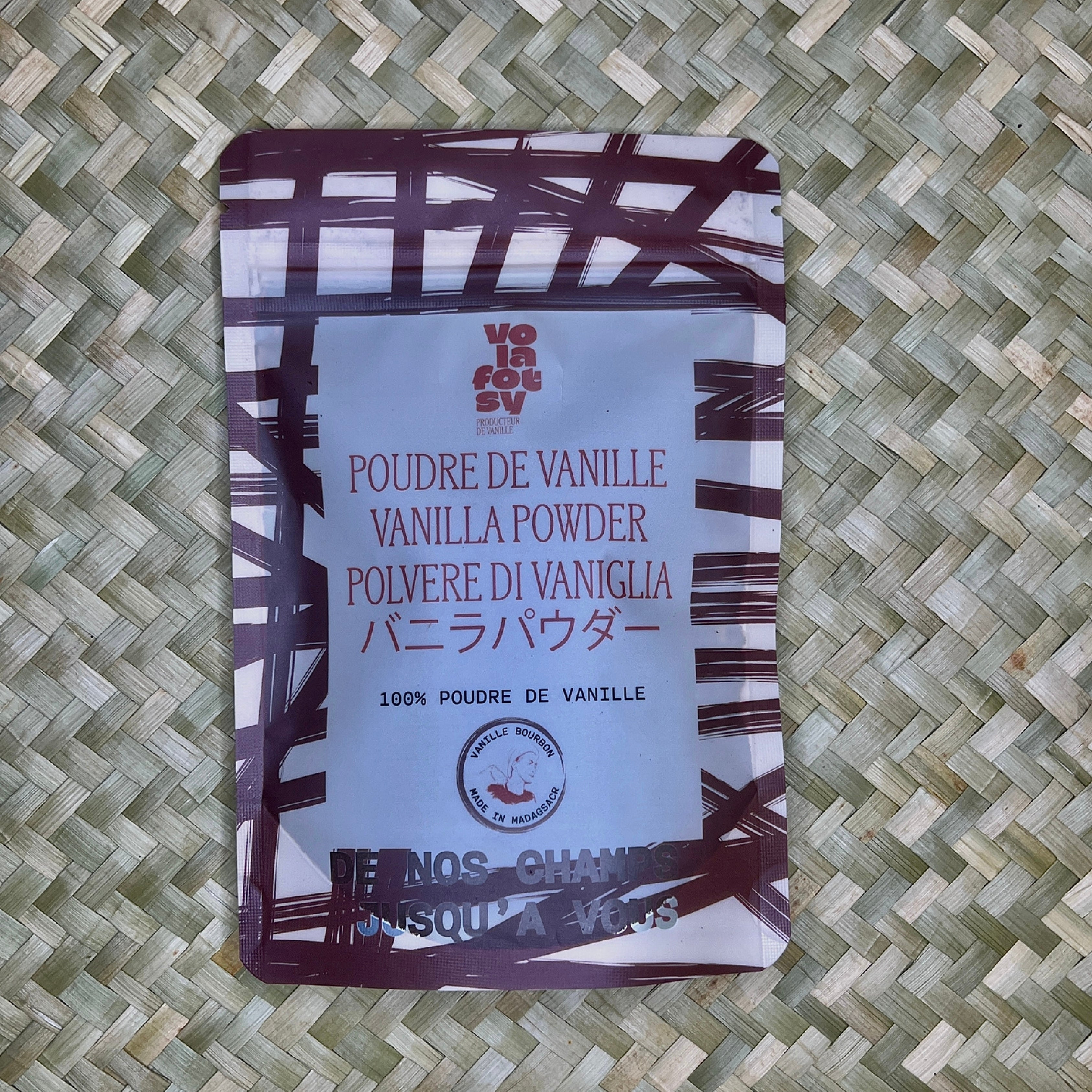 Poudre de vanille bourbon 100% naturelle