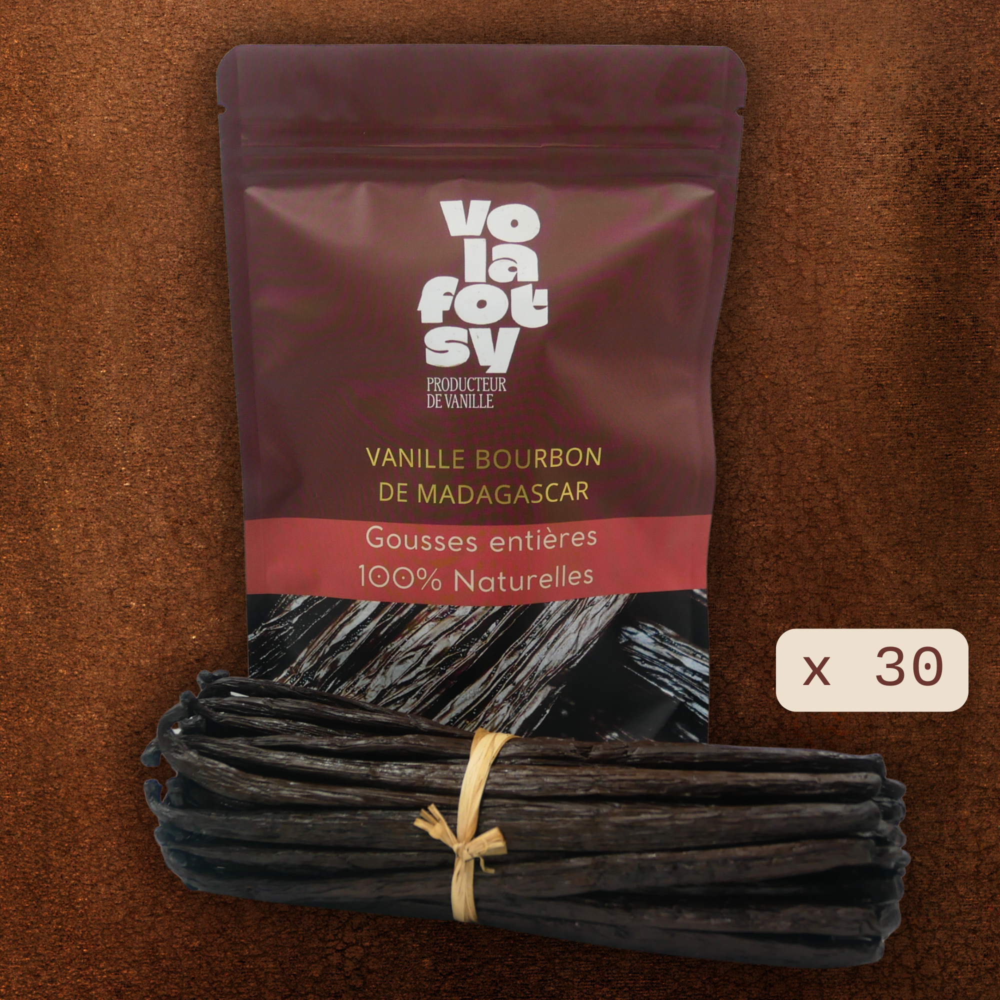 30 gousses + 10 OFFERTES 13 à 15 Cm -Vanille bourbon de Madagascar