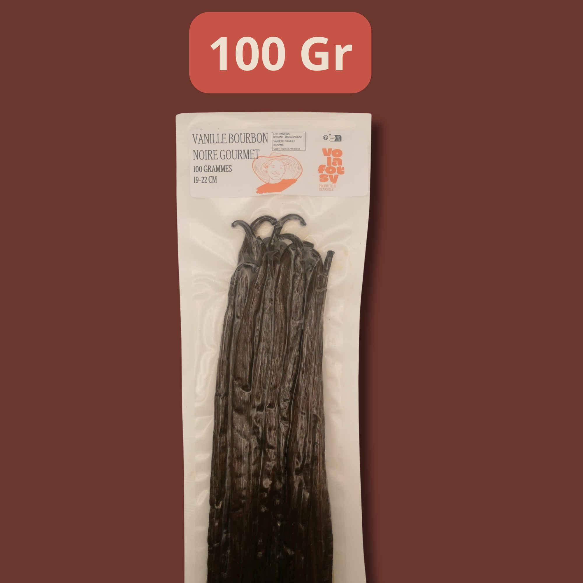 Vanille bourbon premium 19-22 CM 100 gr