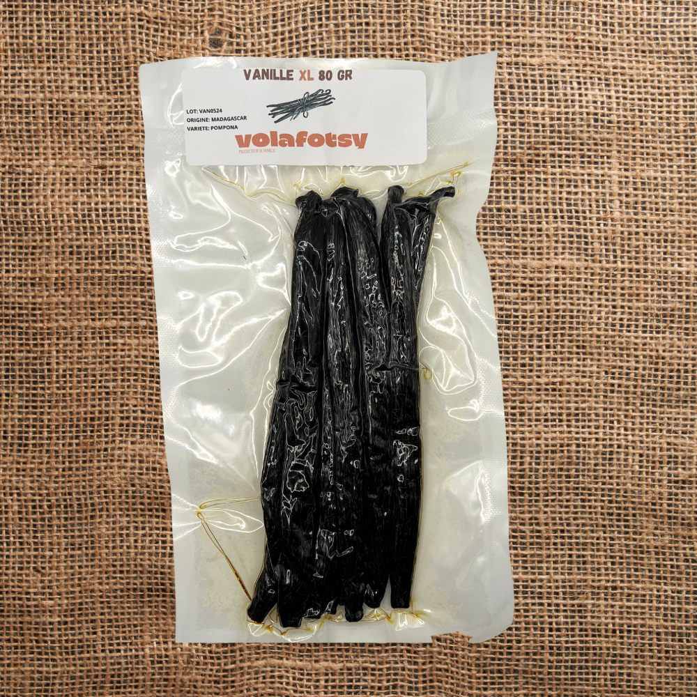 Gousses de vanille XL - Pompona - 80gr