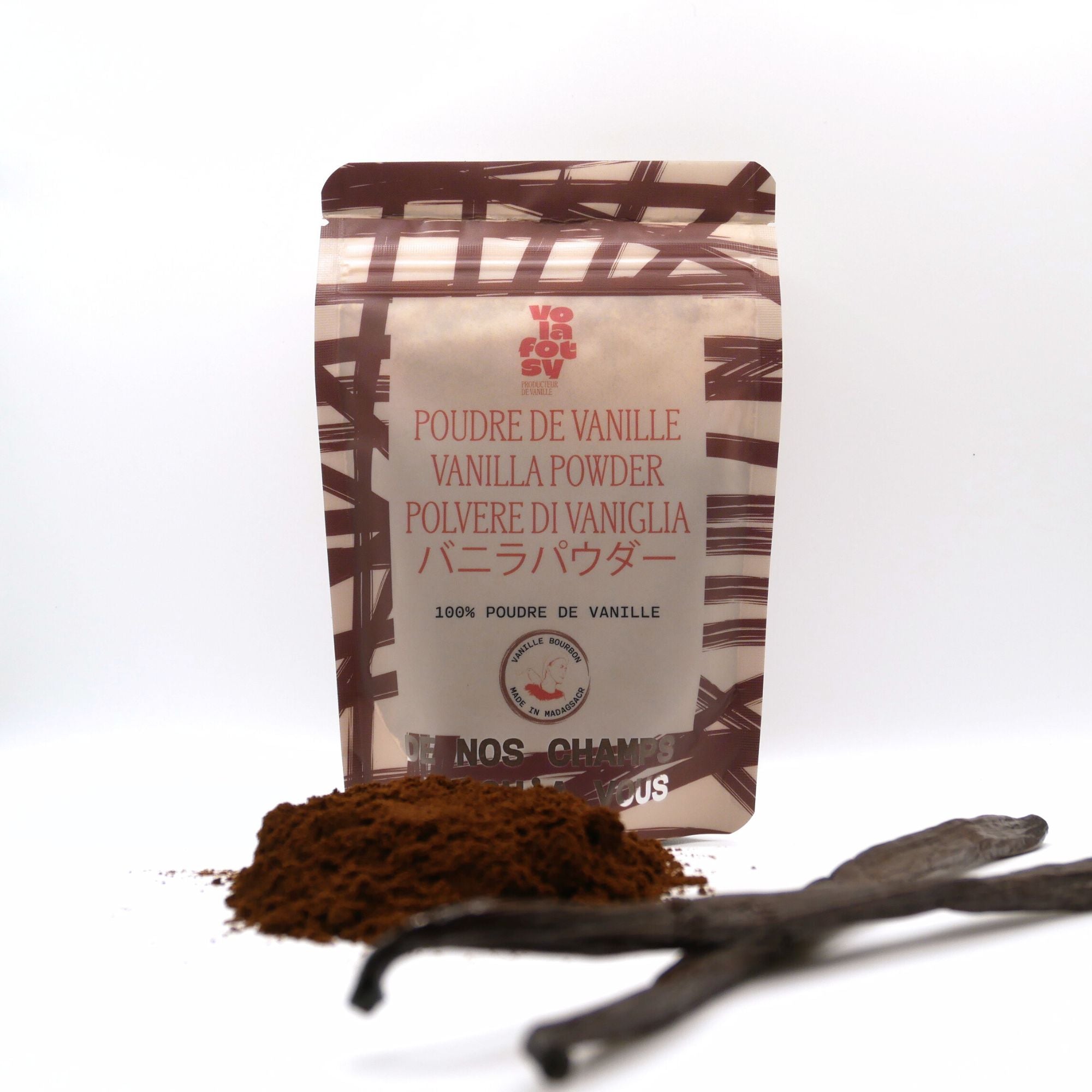 Vanille Bourbon en Poudre – 50g Authentique de Madagascar