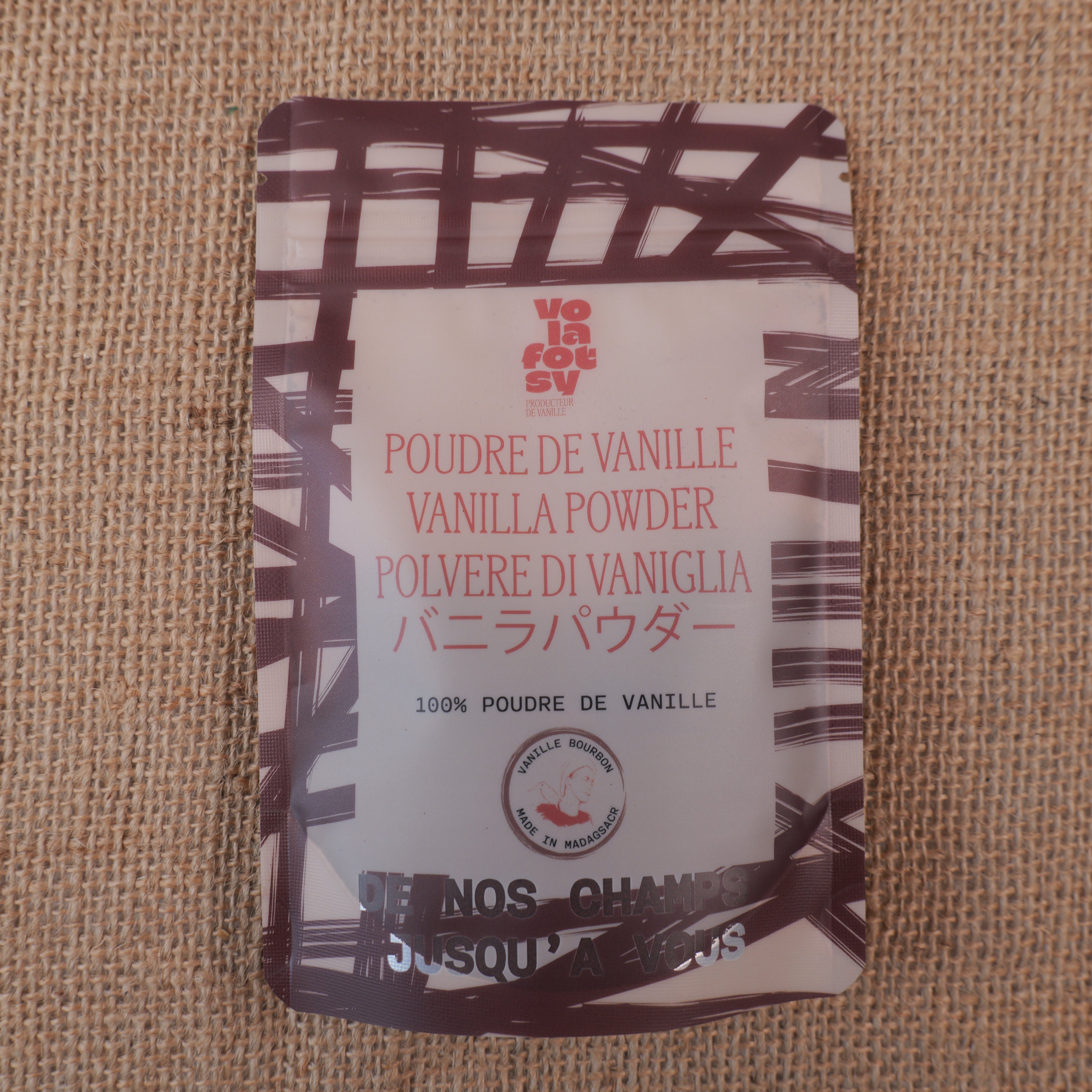 Poudre de vanille bourbon 100% naturelle 25g