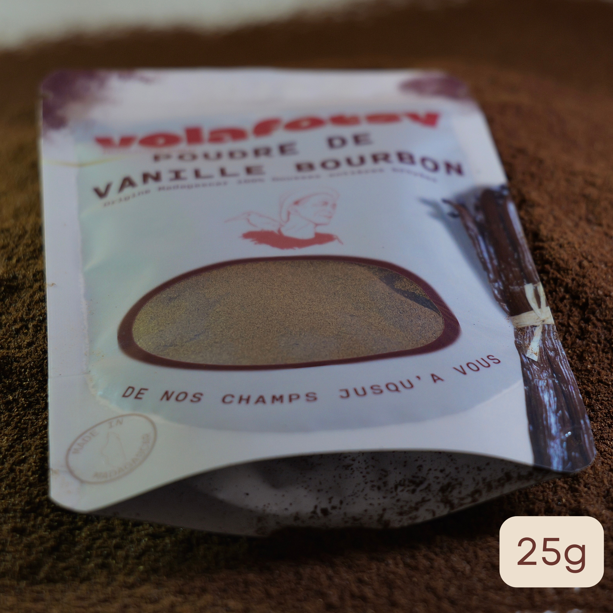 Vanille Bourbon en Poudre – 25g Authentique de Madagascar