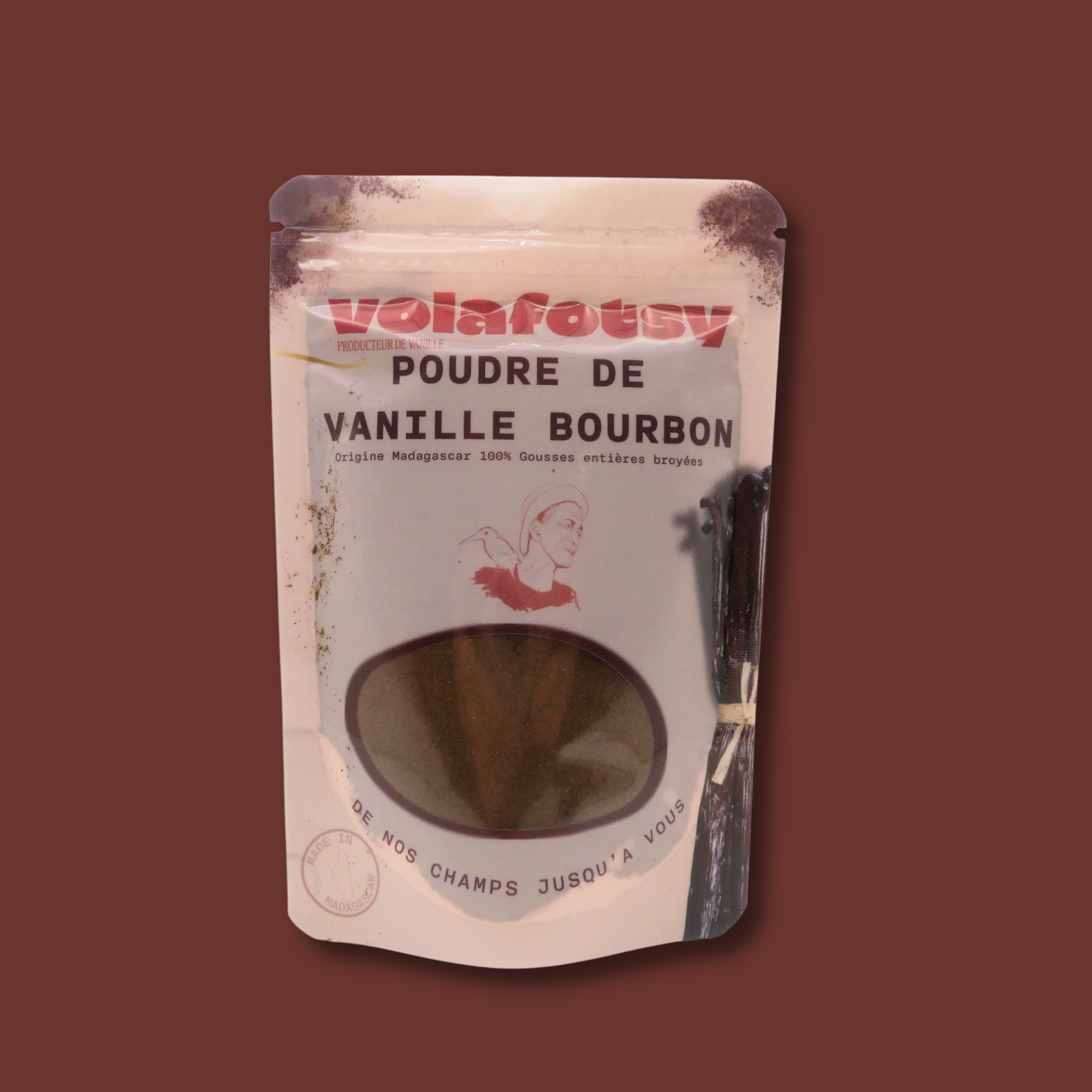 Vanille Bourbon en Poudre – 25g Authentique de Madagascar